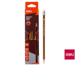 Ceruzka č. 1 trojhranná s gumou DELI E37013
