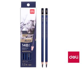 Ceruzka technická lakovaná 14B DELI