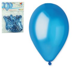 Balóniky 10ks METAL modré