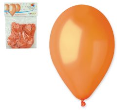 Balóniky 10ks MATAL oranžové