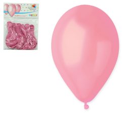 Balóniky 10ks METAL ružové
