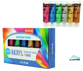 Farby  akrylové  sada METAL LUMA 6 farieb 75ml