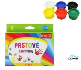 Farby prstové LUMA 6 farieb 30ml