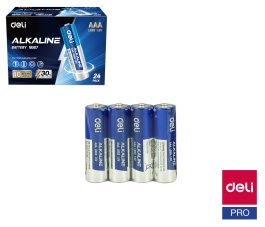 Batérie alkalická AAA mikrotužková LR03, 4ks DELI E18507