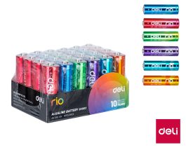 Batéria alkalická AA ceruzková LR6 4ks RIO DELI E82902